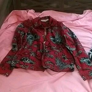 Red Floral design blazer